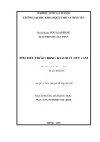 Tóm tắt Luận văn Thạc sĩ Lịch sử: Tìm hiểu trống đồng loại III ở Việt Nam