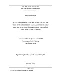 Tóm tắt Luận văn Thạc sĩ Giáo dục: Quản lý hoạt động giáo dục ngoài giờ lên lớp theo hướng phát triển năng lực và phẩm chất cho học sinh ở trường THPT Trực Ninh B tỉnh Nam Định