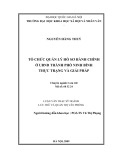 Tóm tắt Luận văn Thạc sĩ: Tổ chức quản lý hồ sơ hành chính ở UBND thành phố Ninh Bình - Thực trạng và giải pháp