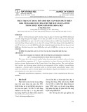 Thực trạng sử dụng trò chơi học tập nhằm phát triển khả năng khái quát hóa cho trẻ mẫu giáo 5-6 tuổi trong hoạt động khám phá khoa học