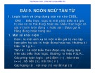 Bài giảng Cơ sở dữ liệu: Bài 9 - ThS. Vũ Văn Định