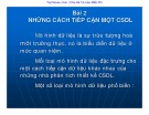 Bài giảng Cơ sở dữ liệu: Bài 2 - ThS. Vũ Văn Định