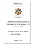 Luận văn thạc sĩ kinh tế: Quan hệ lao động tại các doanh nghiệp trong khu công nghiệp sóng thần, tỉnh bình dƣơng nhìn từ góc độ lợi ích kinh tế thực trạng và giải pháp