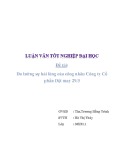 Luận văn tốt nghiệp: Đo lường sự hài lòng của công nhân Công ty Dệt may 29/3 - Hà Thị Thúy