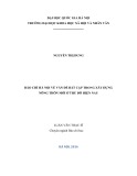 Tóm tắt Luận văn Thạc sĩ Báo chí: Báo chí Hà Nội về vấn đề bất cập trong xây dựng nông thôn mới ở Thủ đô hiện nay