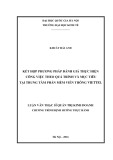 Tóm tắt Luận văn Thạc sĩ Kinh tế: Kết hợp phương pháp đánh giá thực hiện công việc theo quá trình và mục tiêu tại Trung tâm phần mềm viễn thông Viettel