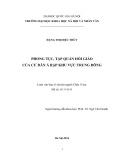 Tóm tắt Luận văn Thạc sĩ Châu Á học: Phong tục tập quán Hồi giáo của cư dân Ả rập khu vực Trung Đông