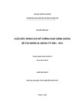 Tóm tắt Luận văn Thạc sĩ Quan hệ quốc tế: Cuộc đấu tranh của Mỹ chống hoạt động khủng bố của nhóm Al-Qaeda từ 2001 đến 2011