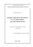 Tóm tắt Luận văn Thạc sĩ Văn học: Tìm hiểu nghệ thuật trào phúng của Vũ Trọng Phụng qua tiểu thuyết Số đỏ