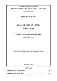 Tóm tắt Luận văn Thạc sĩ Quan hệ quốc tế: Quan hệ Hoa Kỳ - Cuba (1992-2016)