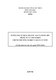 Giáo trình Hướng dẫn sử dụng MSTATC, SAS và Excel 2007 trong xử lý thí nghiệm cho ngành nông nghiệp và quản lý nước