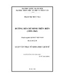 Tóm tắt Luận văn Thạc sĩ Khoa học: Đường Hồ Chí Minh trên biển (1959-1965)