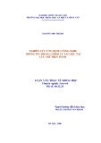 Luận văn Thạc sĩ Khoa học: Nghiên cứu ứng dụng công nghệ thông tin trong chỉnh lý tài liệu tại lưu trữ hiện hành
