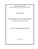 Tóm tắt Luận văn Thạc sĩ Khoa học lịch sử: Quá trình hình thành cảng thị Hải Phòng