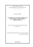 Tóm tắt Luận văn Thạc sĩ Quốc tế học: Vấn đề Đài Loan trong chính sách đối ngoại của Trung Quốc thời kỳ mở cửa