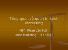 Bài giảng Quản trị kênh phân phối: Chương 1 – MBA. Phạm Văn Tuấn