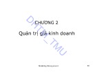 Bài giảng Quản trị maketing 2 - Chương 2: Quản trị định giá kinh doanh