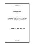 Tóm tắt Luận văn Thạc sĩ Luật học: Tội hành nghề mê tín dị đoan theo luật Hình sự Việt Nam