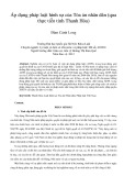 Tóm tắt Luận văn Thạc sĩ Luật học: Áp dụng pháp luật hình sự của Tòa án nhân dân