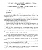 Cảm nhận đoạn trích Một thời đại trong thi ca (Hoài Thanh)