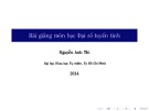 Bài giảng Đại số tuyến tính: Chương 3 - Nguyễn Anh Thi