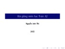 Bài giảng Toán cao cấp A2: Chương 3 - Nguyễn Anh thi