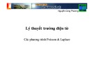 Bài giảng Lý thuyết trường điện từ: Các phương trình Poisson & Laplace - Nguyễn Công Phương