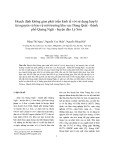 Hoạch định không gian phát triển kinh tế với sử dụng hợp lý tài nguyên và bảo vệ môi trường khu vực Dung Quất - thành phố Quảng Ngãi - huyện đảo Lý Sơn