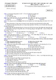 Đề thi KS kiến thức THPT năm 2017-2018 môn Lịch sử lớp 12 - Sở GD&ĐT Vĩnh Phúc - Mã đề 411