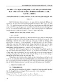 Nghiên cứu một số biện pháp kỹ thuật nhân giống hữu tính cây bách bộ (Stemona tuberosa lour.) tại Thanh hóa