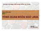 Bài giảng Nhập môn lập trình Java: Bài 1 - Võ Tấn Dũng