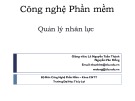 Bài giảng Công nghệ phần mềm: Bài 5 - TS. Lê Nguyễn Tuấn Thành