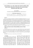 Ảnh hưởng của thu nhập phi truyền thống đến khả năng sinh lời và rủi ro của ngân hàng thương mại Việt Nam