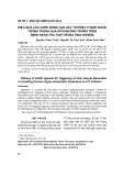 Hiệu quả của GnRH đồng vận gây trưởng thành noãn trong tránh quá kích buồng trứng trên bệnh nhân thụ tinh trong ống nghiệm