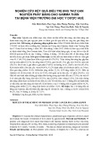 Nghiên cứu kết quả điều trị ung thư gan nguyên phát bằng dao Gamma thân tại bệnh viện trường Đại học y dược Huế