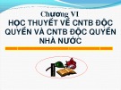 Bài giảng Những nguyên lí cơ bản của chủ nghĩa Mác-Lênin - Chương 6: Học thuyết về chủ nghĩa tư bản độc quyền và chủ nghĩa tư bản độc quyền nhà nước