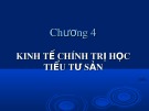 Bài giảng Lịch sử các học thuyết kinh tế - Chương 4: Kinh tế chính trị học tiểu tư sản