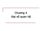 Bài giảng Cơ sở dữ liệu - Chương 4: Tìm hiểu đại số quan hệ