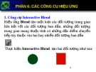 Bài giảng Corel Draw - Phần 6: Các công cụ hiệu ứng