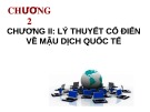 Bài giảng Chương 2: Lý thuyết cổ điển về mậu dịch quốc tế