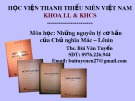 Bài giảng Nguyên lý cơ bản của CN Mác-Lênin - Chương 3: Chủ nghĩa duy vật lịch sử