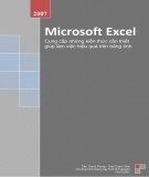 Giáo trình Microsoft Excel 2007: Bài 1