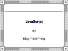 Bài giảng về JavaScript