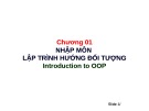 Bài giảng Lập trình hướng đối tượng với Java - Chương 1: Nhập môn Lập trình hướng đối tượng