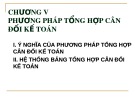 Bài giảng Nguyên lý kế toán - Chương 6: Phương pháp tổng hợp cân đối kế toán