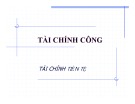 Bài giảng Tài chính tiền tệ: Chương 3 - Diệp Gia Luật