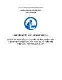 Tiểu luận Kinh tế lượng: Mô hình hồi quy các yếu tố ảnh hưởng đến lợi nhuận kinh doanh của Công ty cổ phần sữa Việt Nam – Vinamilk (2008-2017)