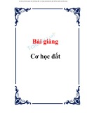 Bài giảng Cơ học đất - ThS. Trần Minh Tùng