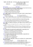 Đề thi KSCL lần 3 năm 2017-2018 môn Lịch sử lớp 11 - THPT Đồng Đậu - Mã đề 309