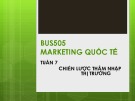 Bài giảng Marketing quốc tế: Tuần 7 - ThS. Nguyễn Thị Minh Hải